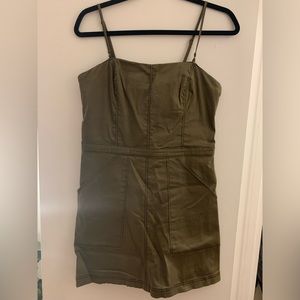 Urban Outfitters Army Green Mini Dress